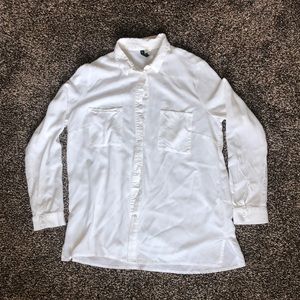 🦋 H&M White Button Down Dress Shirt
